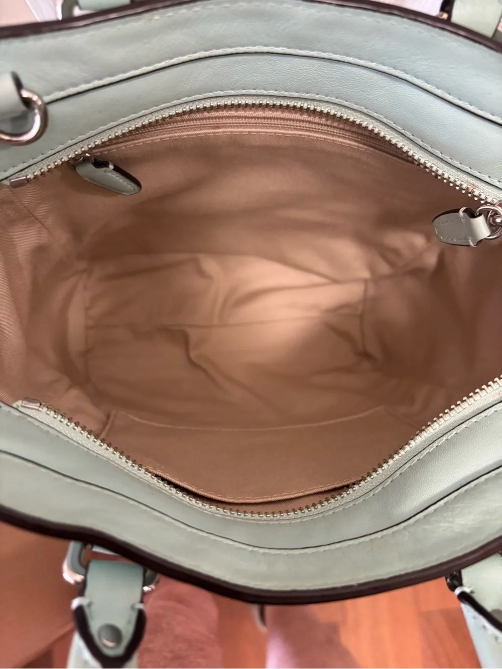 Coach Legacy Leather Mini Tanner (2012) 48894 in Mint/Pistachio w Crossbody EUC